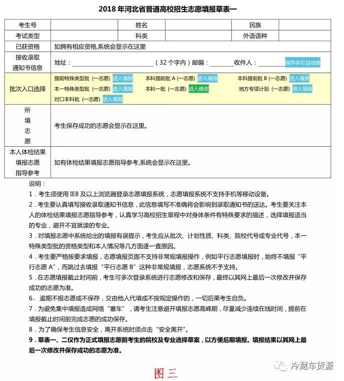 河北省2018年高考志愿填报新系统与位次择校