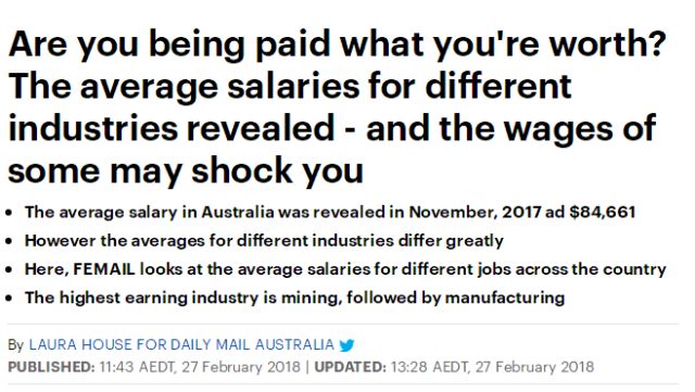 澳洲最新最全薪资一览!2018年最挣钱职业揭晓